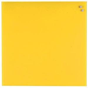 Photo de Tableau magnétique verre Naga 45x45cm - Jaune - Naga