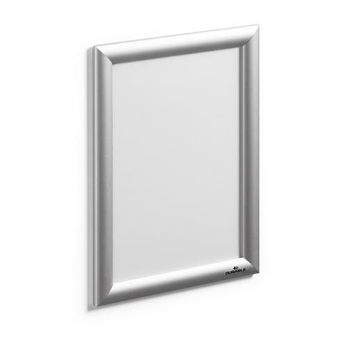 Photo de Vitrine daffiche clipsable aluminium A4 - Gris - Nobo