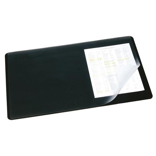 Photo de Sous-main avec couverture transp - 40 x 60 cm - Noir - Durable