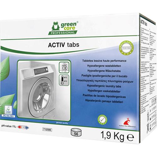 Photo de Pastille lave-linge Activ Tabs - lot de 56 - GreenCare