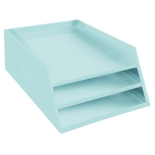 Foto van Aquarel drielaags brievenbakje - Groen - Exacompta