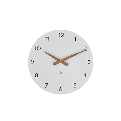 Photo de Horloge Milena 30cm blanc/bois - Blanc - Alba