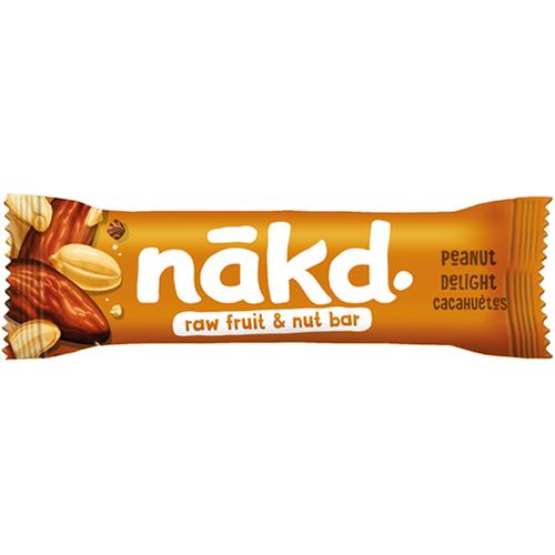 Foto van Pak van 18 Nakd Peanuts Delight fruitrepen - Nakd