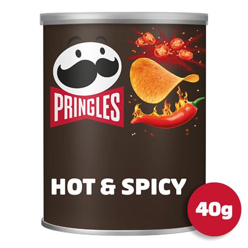 Photo de Pringles hot & spicy - tube 40grs - Pringles