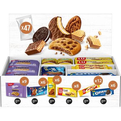 Photo de Mix assorti Lu/ Oréo / Milka - boîte de 47 pièces