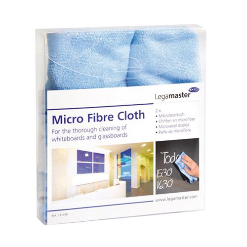 Photo de Chiffon microfibre bleu - lot de 2 - Bleu - Legamaster