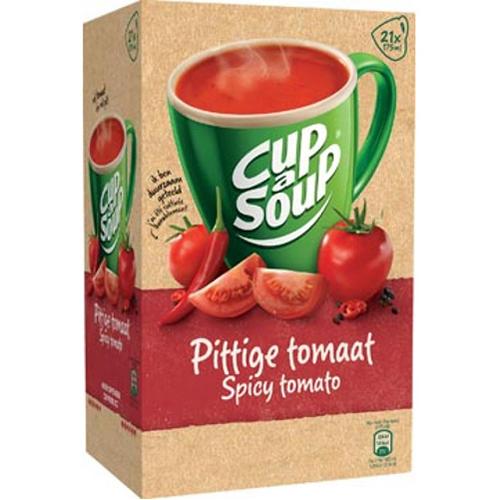 Foto van Soep - Cup-a-soup pikante tomaat - 21 pakjes - Knorr