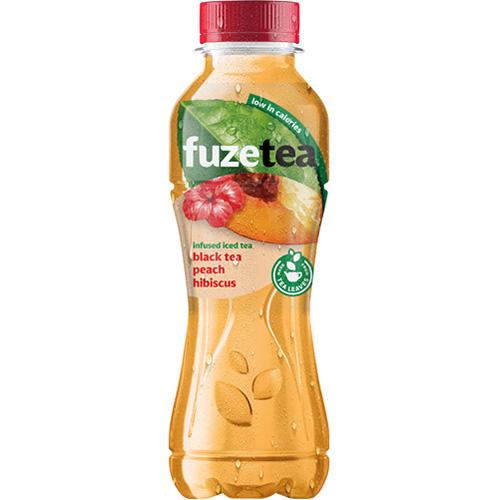 Photo de FuzeTea - Black Tea Peach Hibiscus - 400ml - Fuze Tea