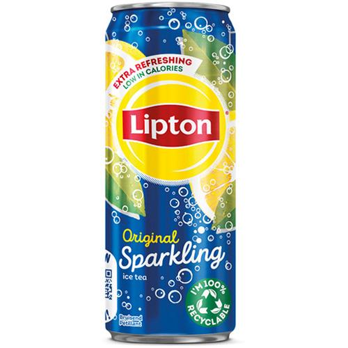 Photo de Canettes Ice Tea Original - 33CL - Paq de 24 Sleek - Lipton