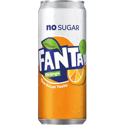 Photo de Canettes Fanta Zero - 33CL - Paq de 24 Sleek - Fanta