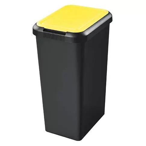 Photo de Poubelle de tri Touch & Lift 45 L jaune CEP - 521243