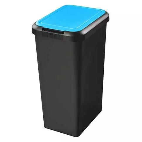 Photo de Poubelle de tri Touch & Lift 45 L bleu CEP - 521244