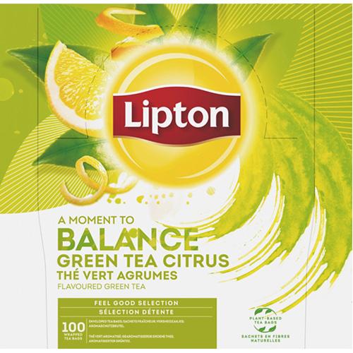 Foto van Lipton thee - citroen groen - Lipton