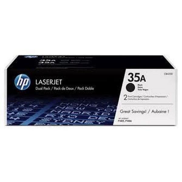 Photo de Lot de 2 cartouches HP laserjet noir- CB435AD