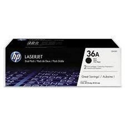 Photo de Lot de 2 cartouches HP laserjet noir- CB436AD