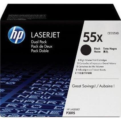 Photo de Lot de 2 cartouches HP laserjet noir-HC-CE255XD