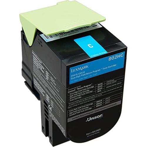 Photo de Cartouche Lexmark 802HC cyan HC return - 80C2HC0