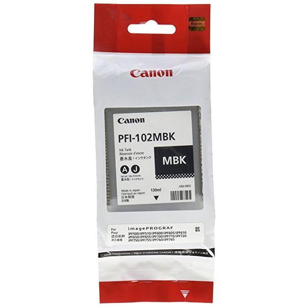 Photo de Cartouche CANON PFI102 noir mat - CAN94126