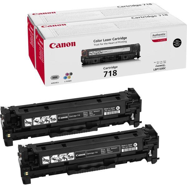 Photo de Toner CANON 718 Noir - Dual pack