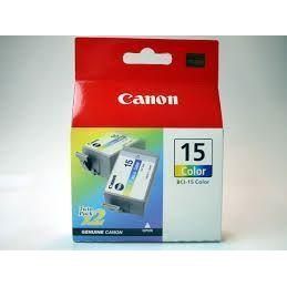 Photo de Cartouche CANON BCi15 couleur  - bte de 2 - code CAN22198