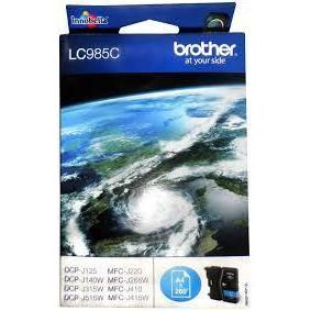 Foto van Toner voor Brother DCPJ125 - CYAN - code LC985C