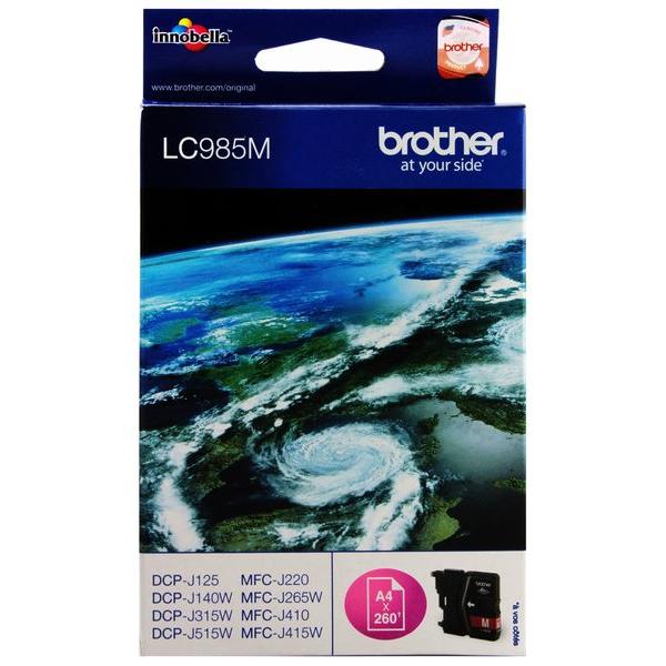 Foto van Toner voor Brother DCPJ125 - MAGENTA- code LC985M