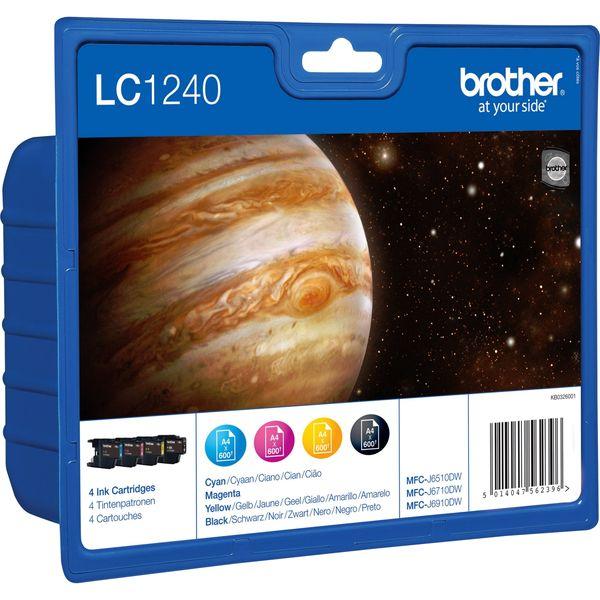 Foto van Brother LC1240XL-LC1240VALBP 4 kleuren tonercartridge