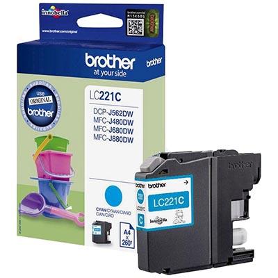 Foto van Brother LC221C Toner- cyaan