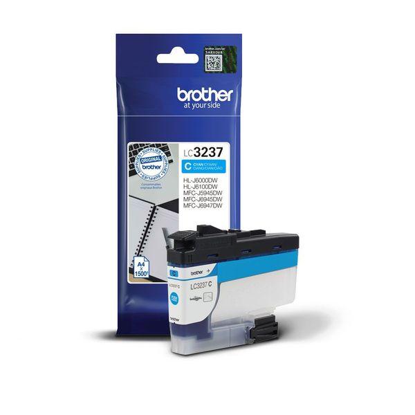 Foto van Brother LC3237C cyaan patroon