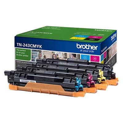 Photo de Kit toner 4 couleurs TN243CMYK - Multicolore - Brother