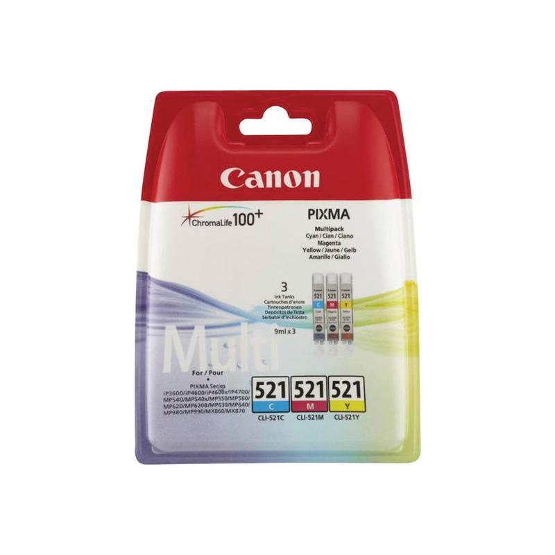 Photo de Cartouche Canon CLI 521 multipack (CMY)