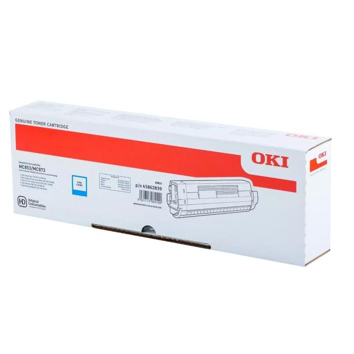 Photo de Cartouche OKI MC853 cyan   -7300 pages