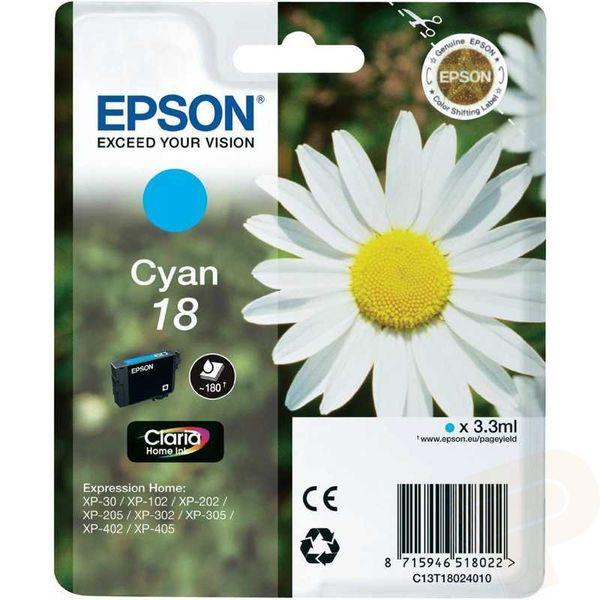 Photo de Toner Epson 18 - cyan - 3ml- code EPST18024010