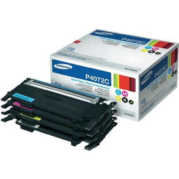 Photo de Toner SAMSUNG CLTP4072C- rainbowkit noir + 3 couleurs