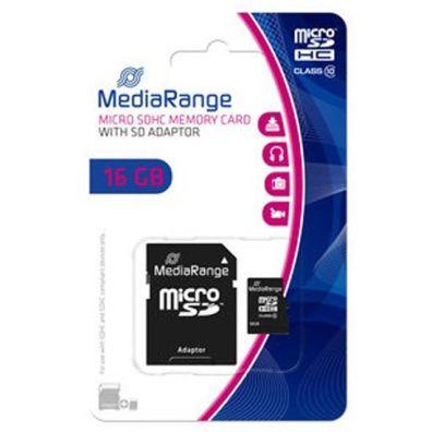 Photo de Carte Micro SD class 10 16GB - MediaRange