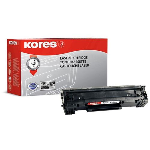 Photo de Cartouche laser compatible HP n° 78A - Noir - Kores