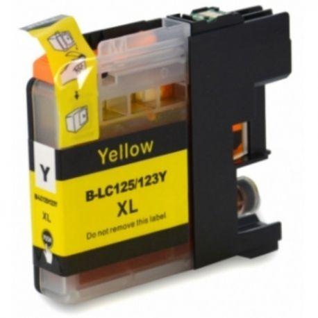 Photo de Cartouche compatible jaune Brother - LC125Y