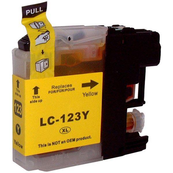 Photo de Cartouche LC123Y jaune compatible