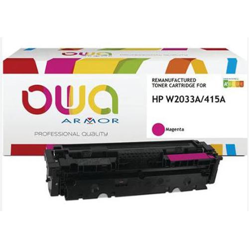 Photo de Toner compatible W2033A - Mauve - Armor