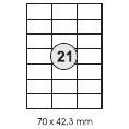 Photo de Etiquette 70 x 42.3mm - Kores