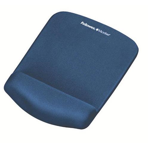 Photo de Tapis souris repose poignet PlushTouch - Bleu - Fellowes