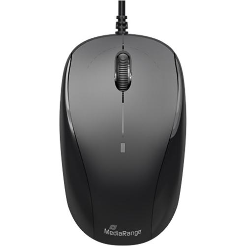 Photo de Souris optique noir/GRIS  filaire Mediarange MROS213 - Noir - MediaRange