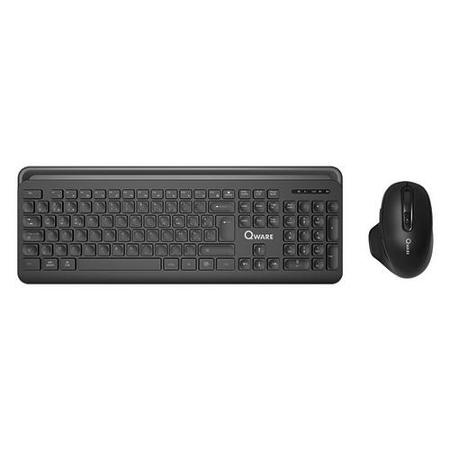 Photo de Kit clavier/souris sans fil Rotheram - Noir - Qware