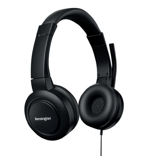 Photo de Casque audio H1000 USB avec fil Kensington - Noir - Kensington