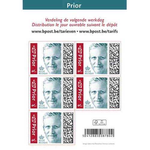 Photo de Timbre national - Prior - Autocollant  - Bpost